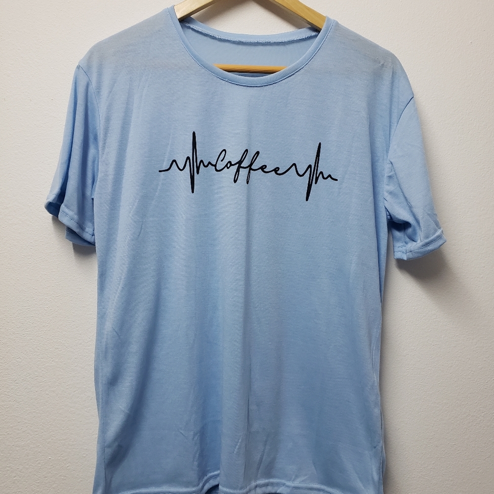 NWOT Coffee lifeline tee